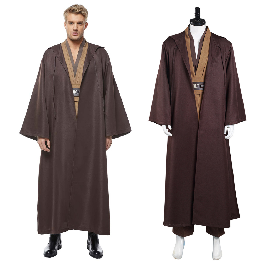 Kenobi Jedi Cosplay Costume Version Brune