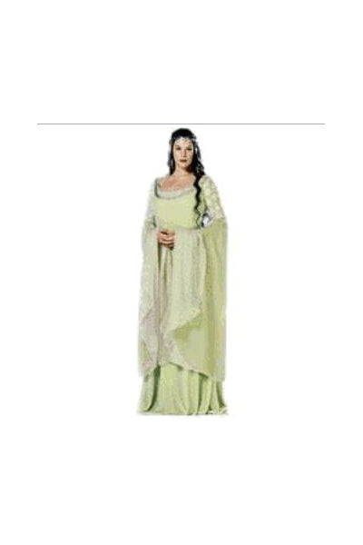 Le Seigneur des anneaux Arwen Robe Verte Claire Cosplay Costume
