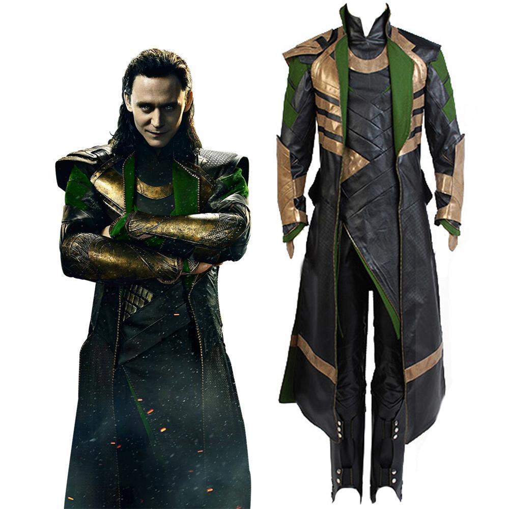 Film Thor 2 : Le Monde des ténèbres Adulte Loki Tenue Cosplay Costume Halloween