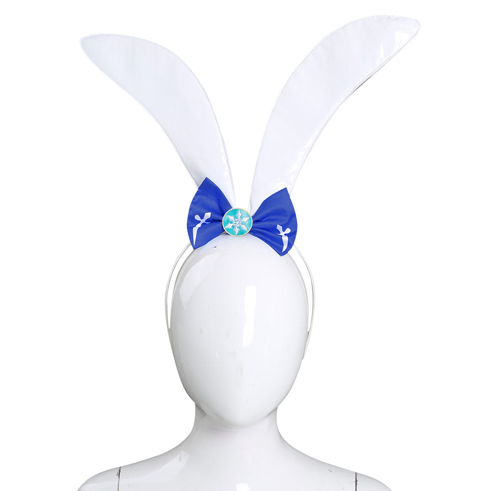 Genshin Impact Eula Bunny Girl Cosplay Costume - Cossky
