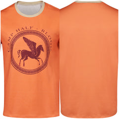 Adulte TV Percy Jackson T-shirt Orange Cosplay Costume