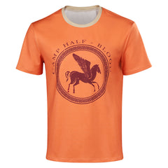 Adulte TV Percy Jackson T-shirt Orange Cosplay Costume