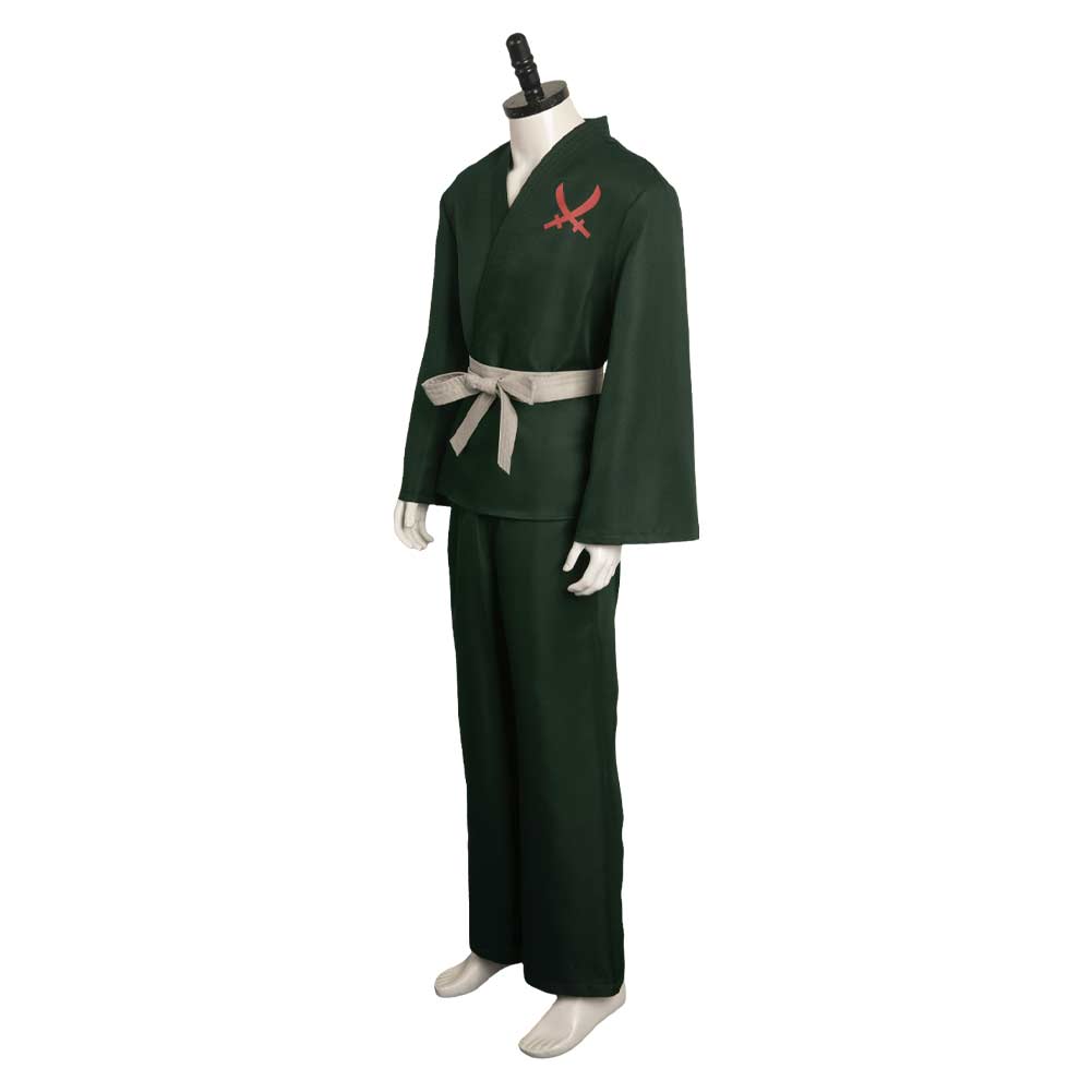 Adulte Zoro One Piece Vert Tenue Cosplay Costume