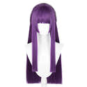 Perruque Cosplay Longue Tressée Violette - Perruque Synthétique Pour Halloween Et Déguisements Anime - 3