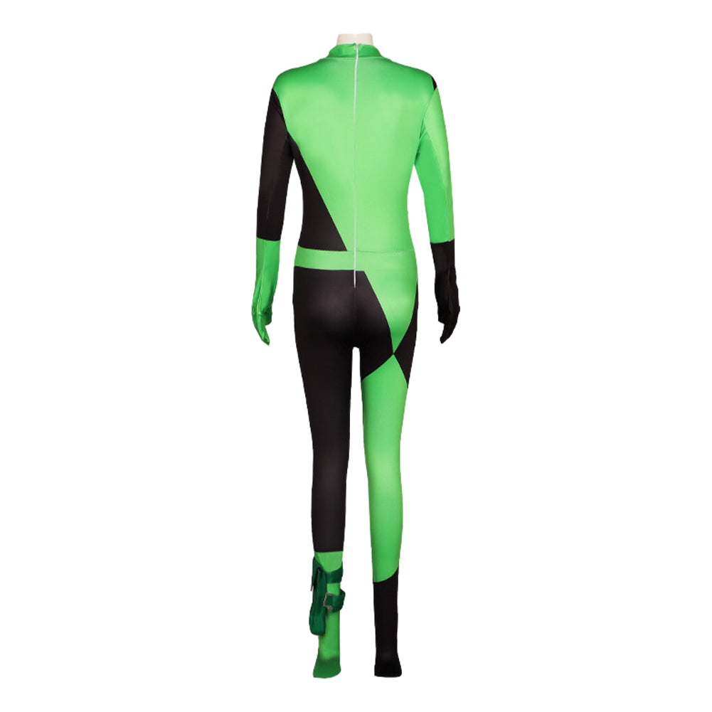 Anime Kim Possible Shego Combinaison Imprimée Cosplay Costume