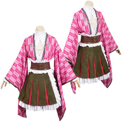 Anime Les Rôdeurs de La Nuit Kanroji Mitsuri Cinquième Anniversaire Kimono Cosplay Costume