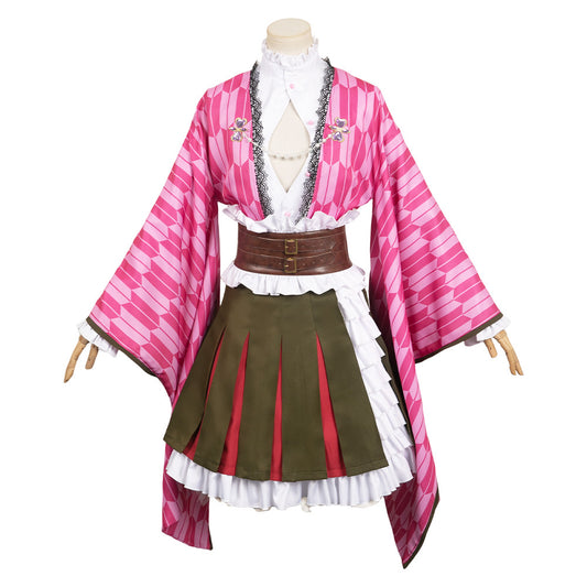 Anime Les Rôdeurs de La Nuit Kanroji Mitsuri Cinquième Anniversaire Kimono Cosplay Costume