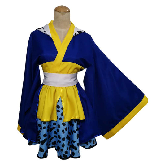 Anime One Piece Onigashima Trafalgar D. Water Law Femme Lolita Robe Cosplay Costume