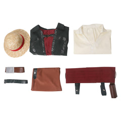 Anime One Piece Shanks Pirate Tenue Homme Cosplay Costume