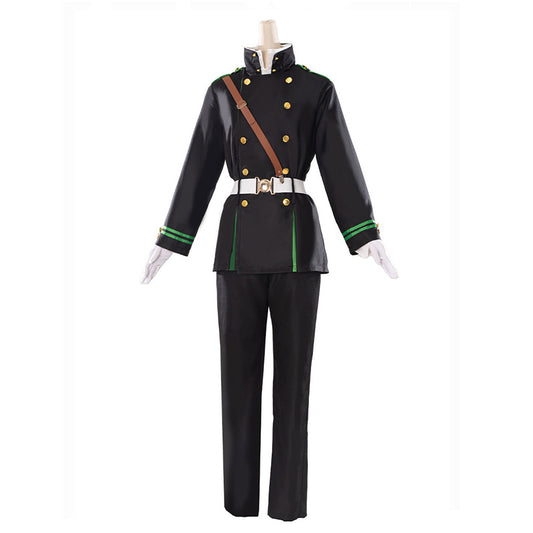 Anime Owari no Serafu Yuichiro Hyakuya Tenue Noir Cosplay Costume