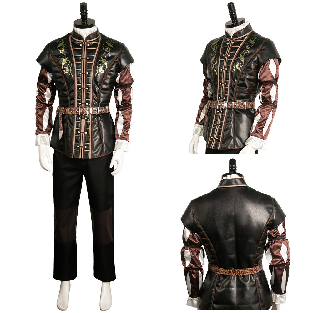 Baldur‘s Gate Astarion Jeu Gilet en cuir Cosplay Costume