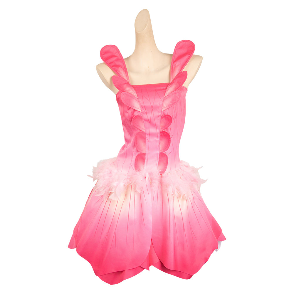 Barbie Elina Ensemble de Robe à Pétales Rose Cosplay Costume