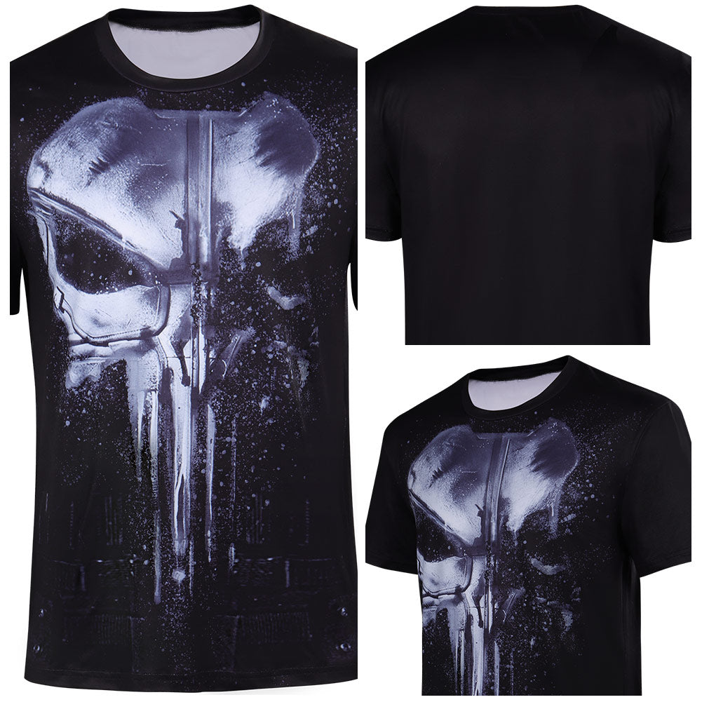 Daredevil Punisher Tee-shirt Cosplay Costume