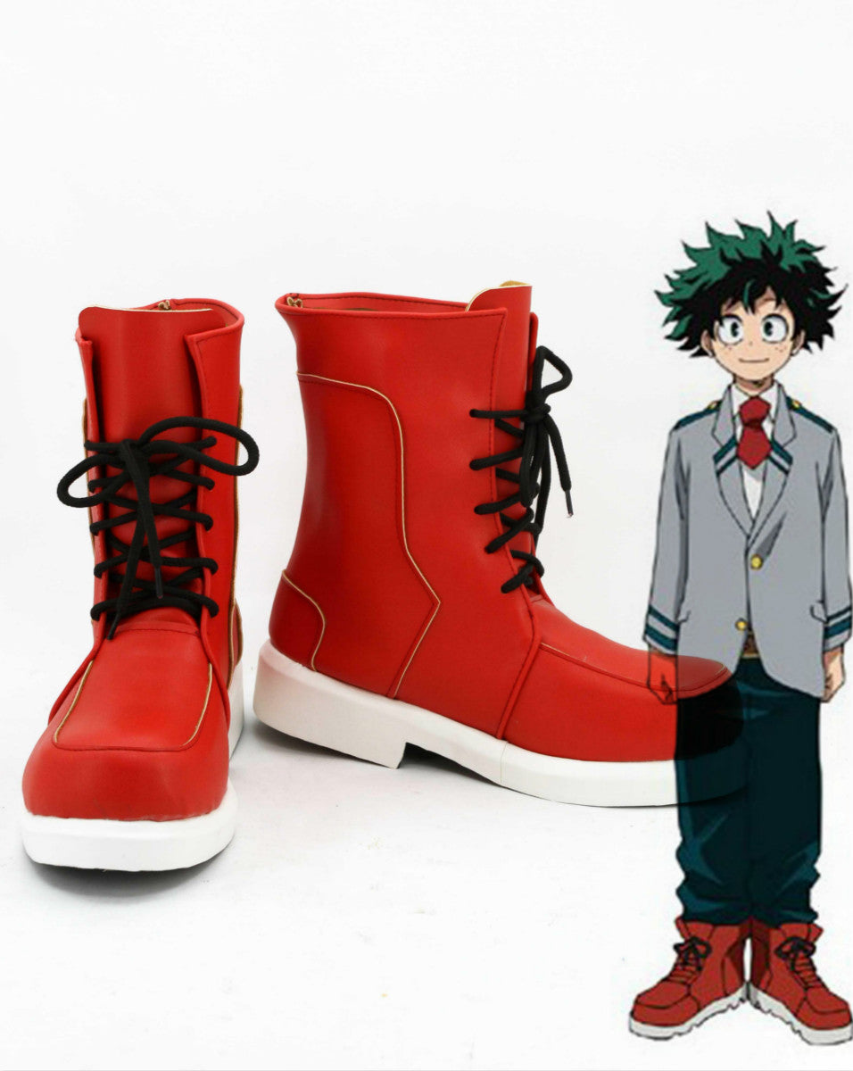 Boku no Hero Academia Izuku Bottes Cosplay Chaussures
