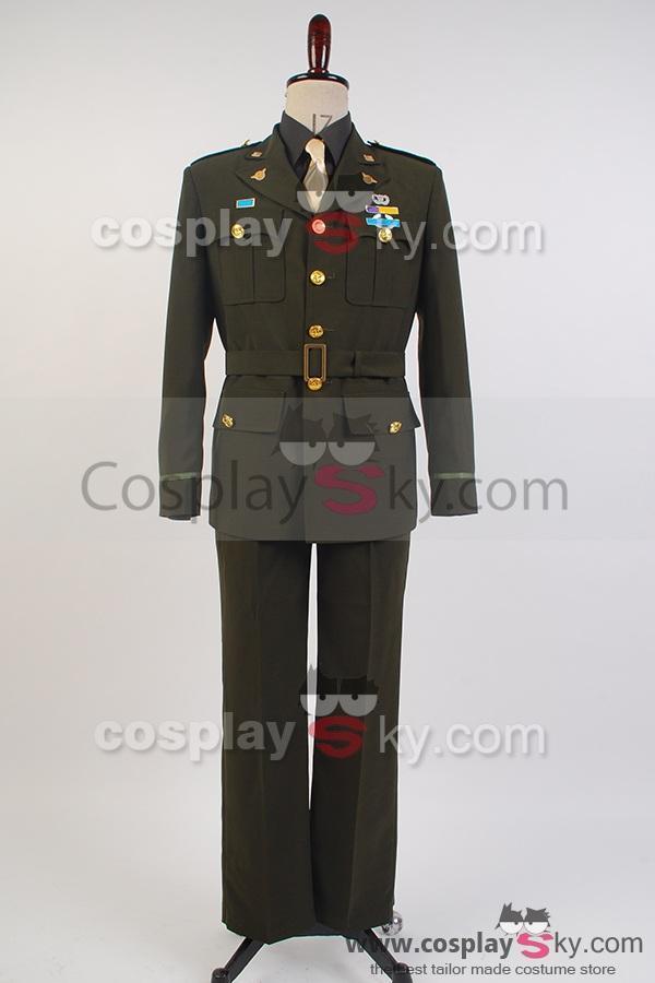Captain America Uniforme de Steve Rogers WWII Armee SSR Cosplay Costume