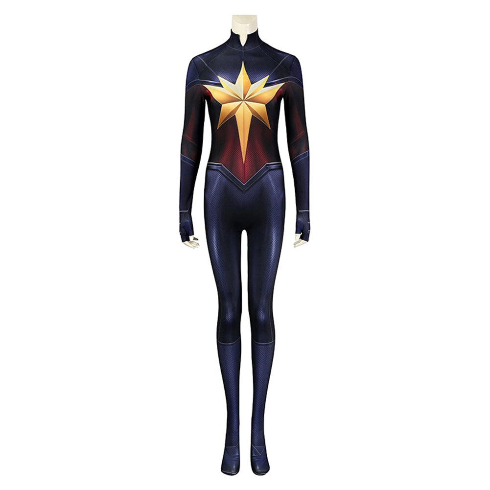 Captain Marvel Carol Danvers Combinaison Cosplay Costume