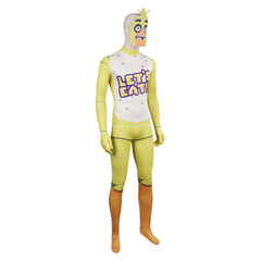 Chica jumpsuits printed onesie Cosplay Costume Outfits Halloween Carnival Suit Game Toy Chica Chica