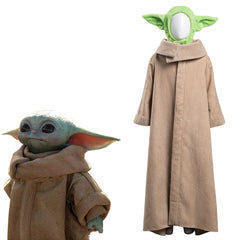 The Mando Baby Yoda Robe Chapeau Halloween Cosplay Costume Pour Enfant