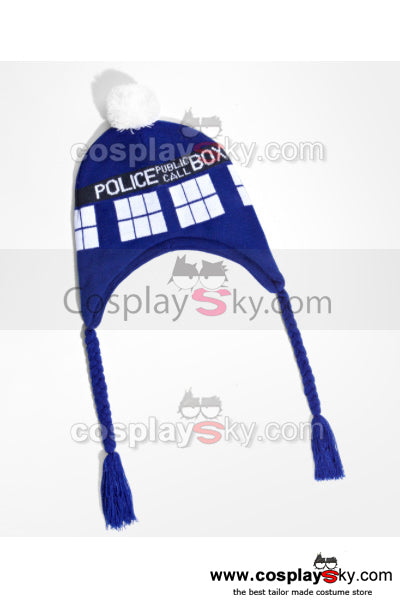 Doctor Who Tardis Bonnet Bleu Cosplay Accessoire