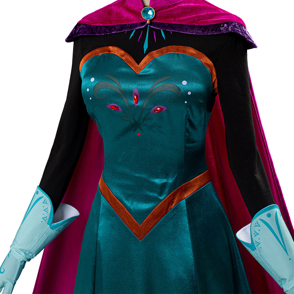 Halloween Femme la Reine des Neiges Princes Elsa Déguisement Cosplay Fête  Robe