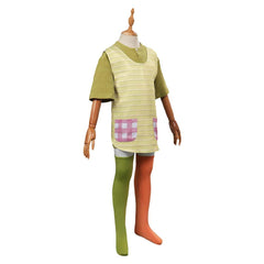 Enfant Fifi Brindacier Pippi Jaune Robe Cosplay Costume