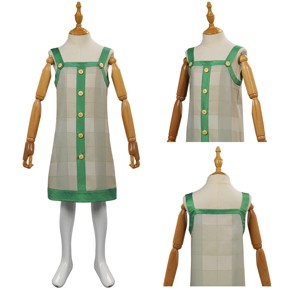 Enfant Film One Piece: Red Nami Vert Rouge Cosplay Costume