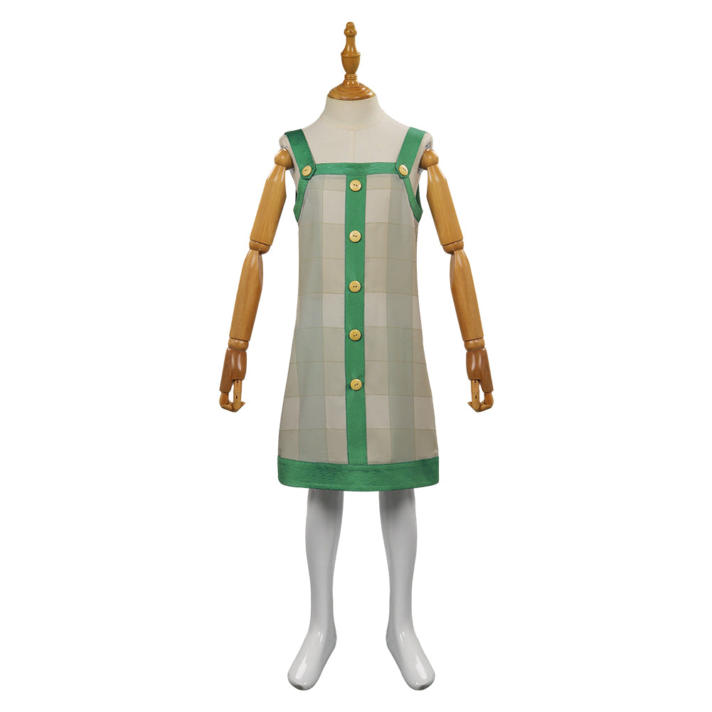 Enfant Film One Piece: Red Nami Vert Rouge Cosplay Costume