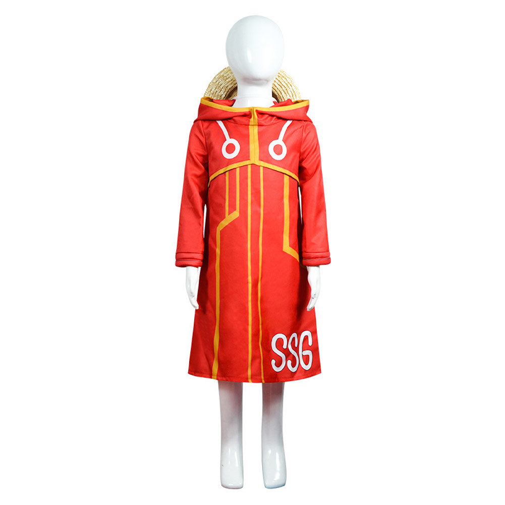 Enfant One Piece Egghead Arc Luffy Tenue Cosplay Costume