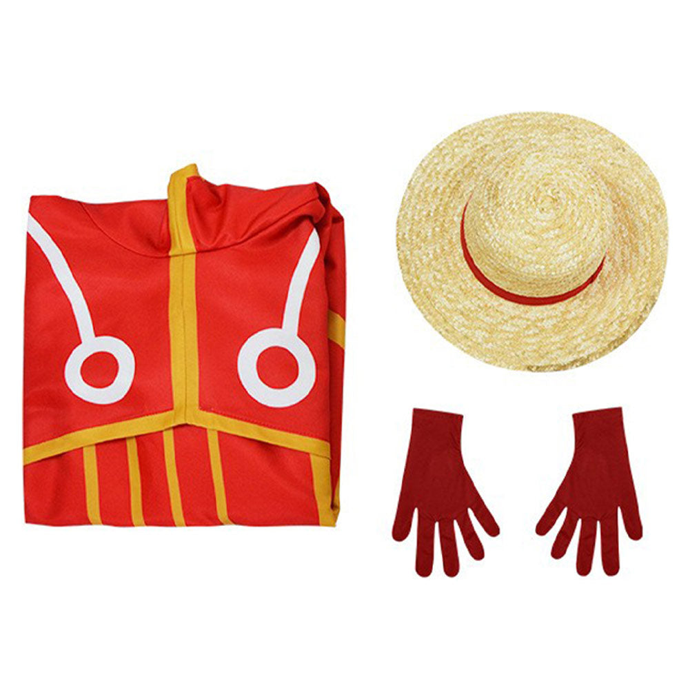 Enfant One Piece Egghead Arc Luffy Tenue Cosplay Costume