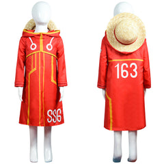 Enfant One Piece Egghead Arc Luffy Tenue Cosplay Costume