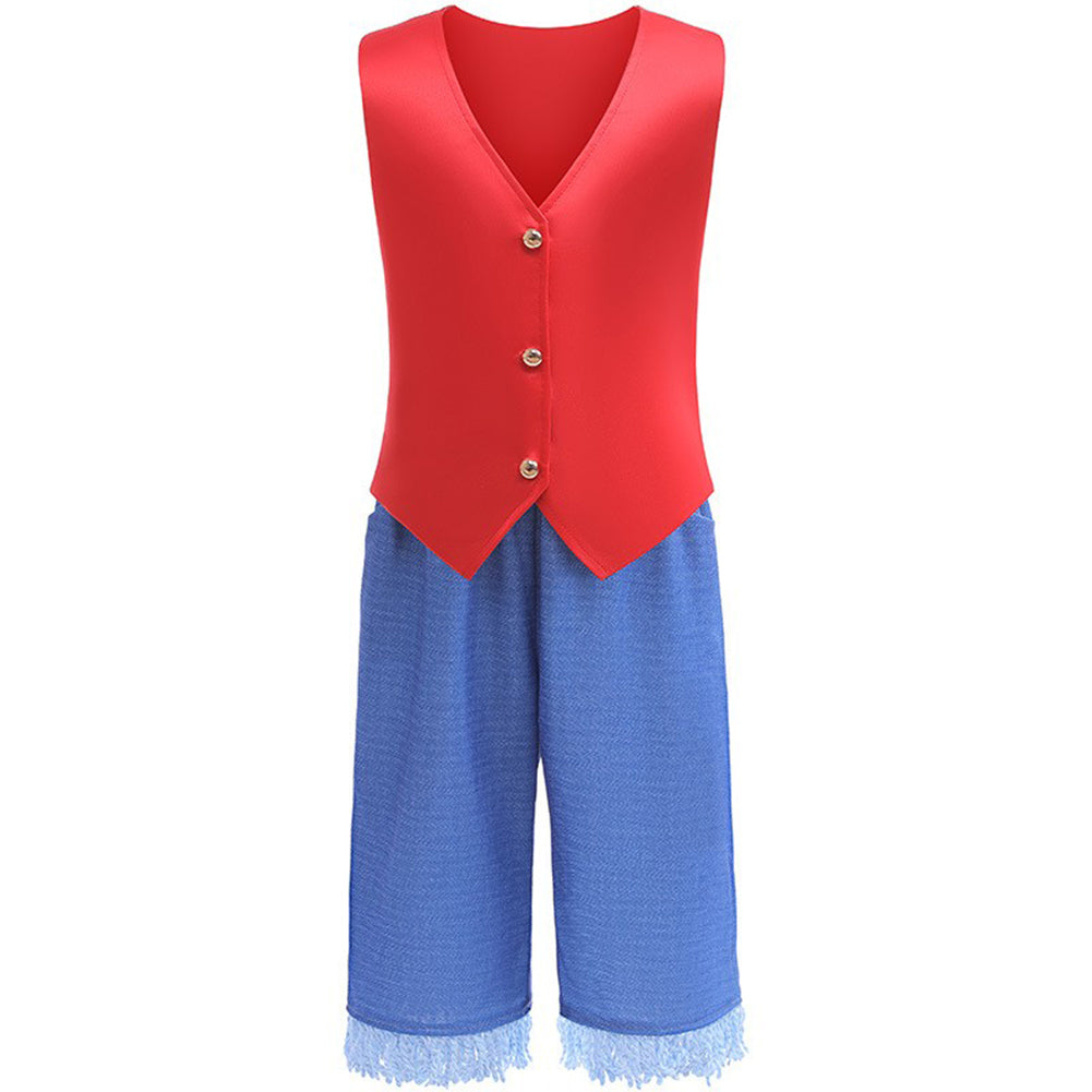 Enfant One Piece Luffy Cosplay Costume