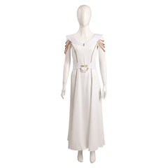 House of the Dragon Rhaenyra Targaryen Robe Blanche Vintage Cosplay Costume Médiéval