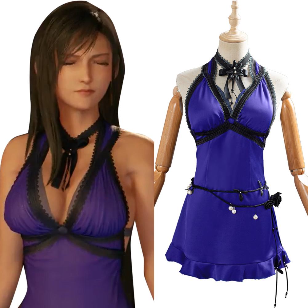 Final Fantasy VII Remake Tifa Lockhart Robe Cosplay Costume