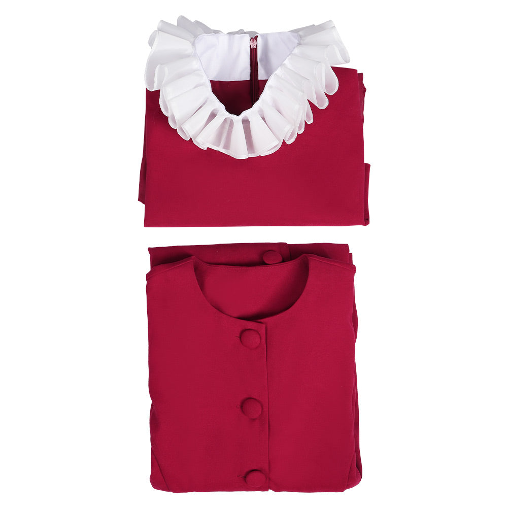 Killing Eve Saison 4: Villanell Uniforme de Prêtre Rouge Cosplay Costume