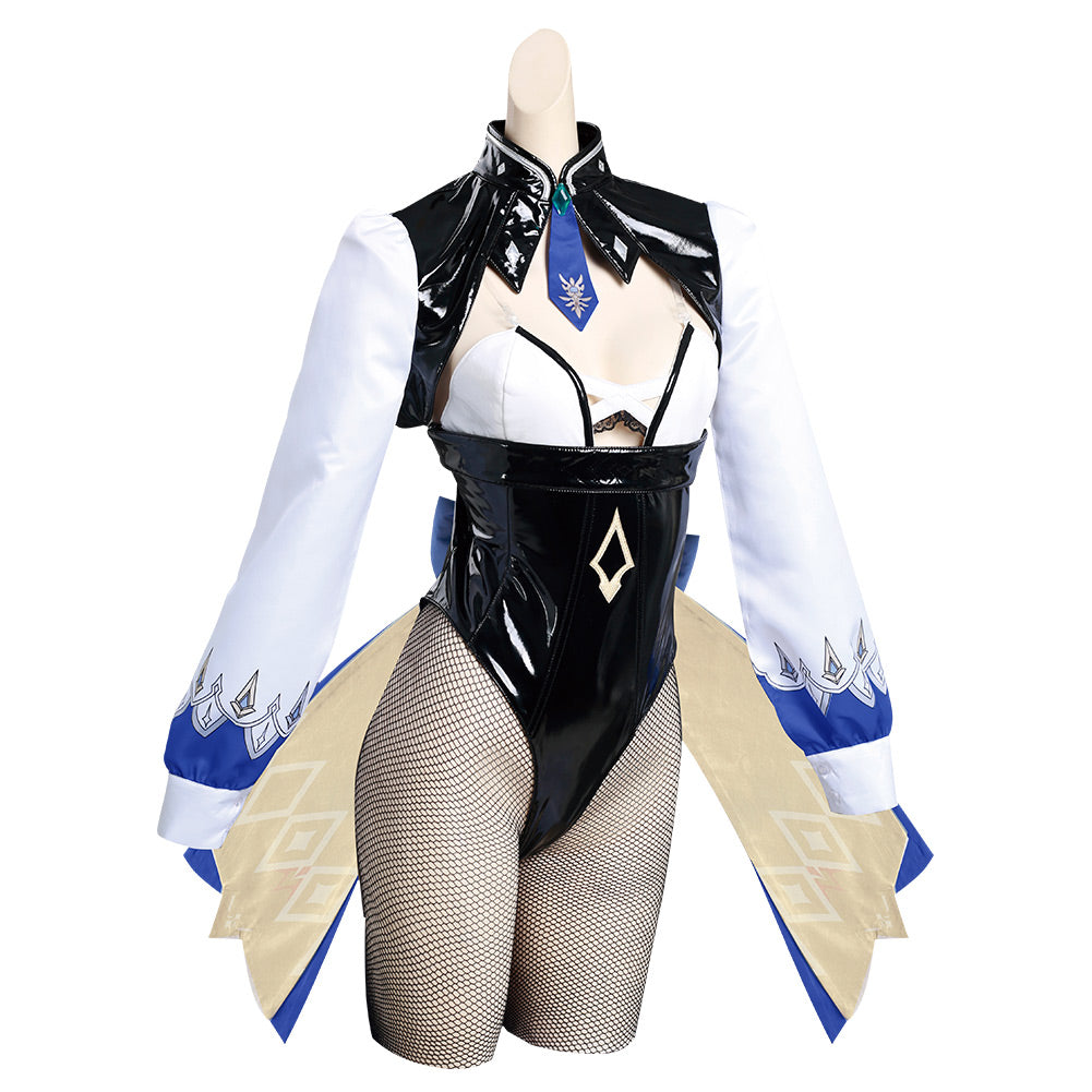 Genshin Impact Eula Bunny Girl Cosplay Costume - Cossky