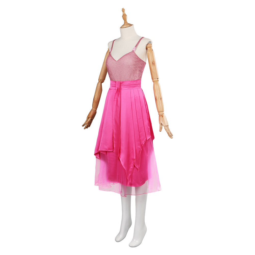 Film Barbie Adulte Robe Rose Femme Cosplay Costume Halloween