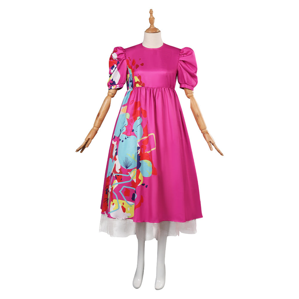 Film Barbie Enfant Kate Robe Rose Cosplay Costume