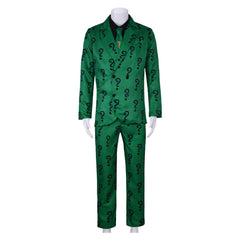 Film Batman Riddler Edward Nygma Uniforme Cosplay Costume