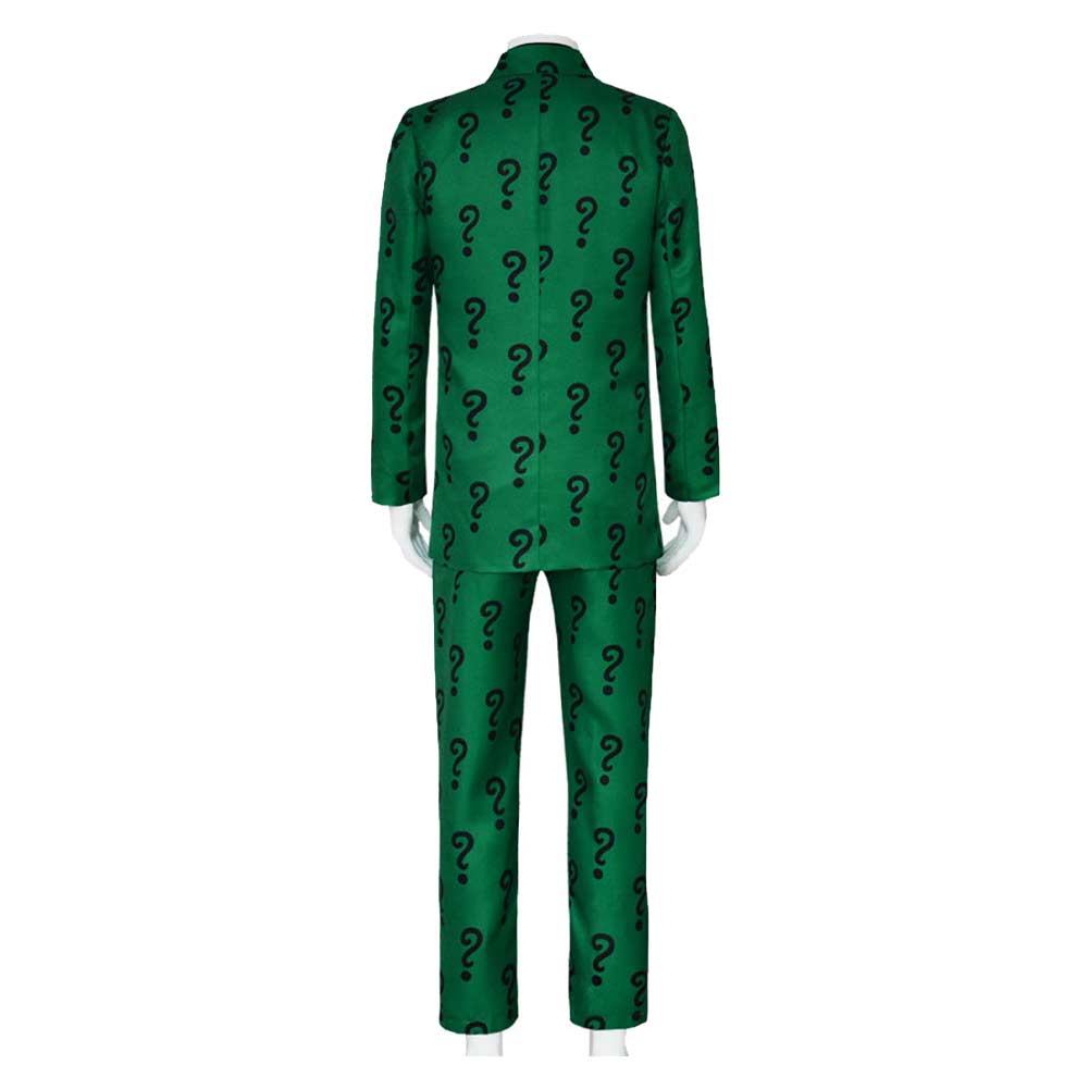 Film Batman Riddler Edward Nygma Uniforme Cosplay Costume