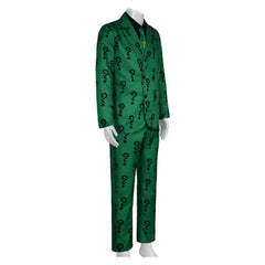 Film Batman Riddler Edward Nygma Uniforme Cosplay Costume