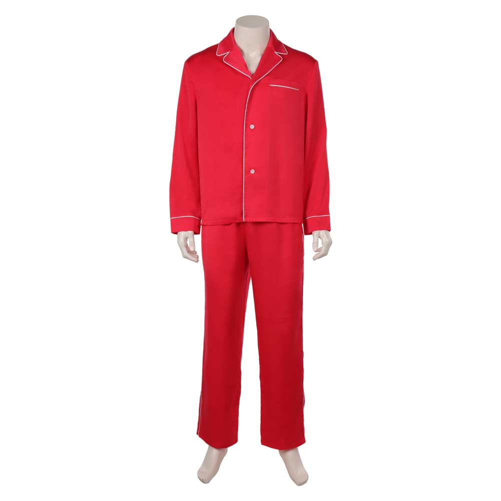 Film La Merveilleuse Histoire de Henry Sugar Rouge Pyjama Cosplay Costume