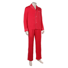 Film La Merveilleuse Histoire de Henry Sugar Rouge Pyjama Cosplay Costume