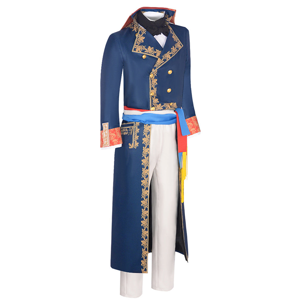 Film Napoléon(2023) Napoléon Tenue Bleue Cosplay Costume
