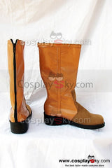 Final Fantasy 7 Aerith Botte Brune Cosplay Chaussures