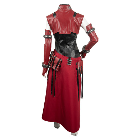 Final Fantasy VII: Remake FF7 FF VII Aerith Gainsborough Tenue de Cuir Cosplay Costume