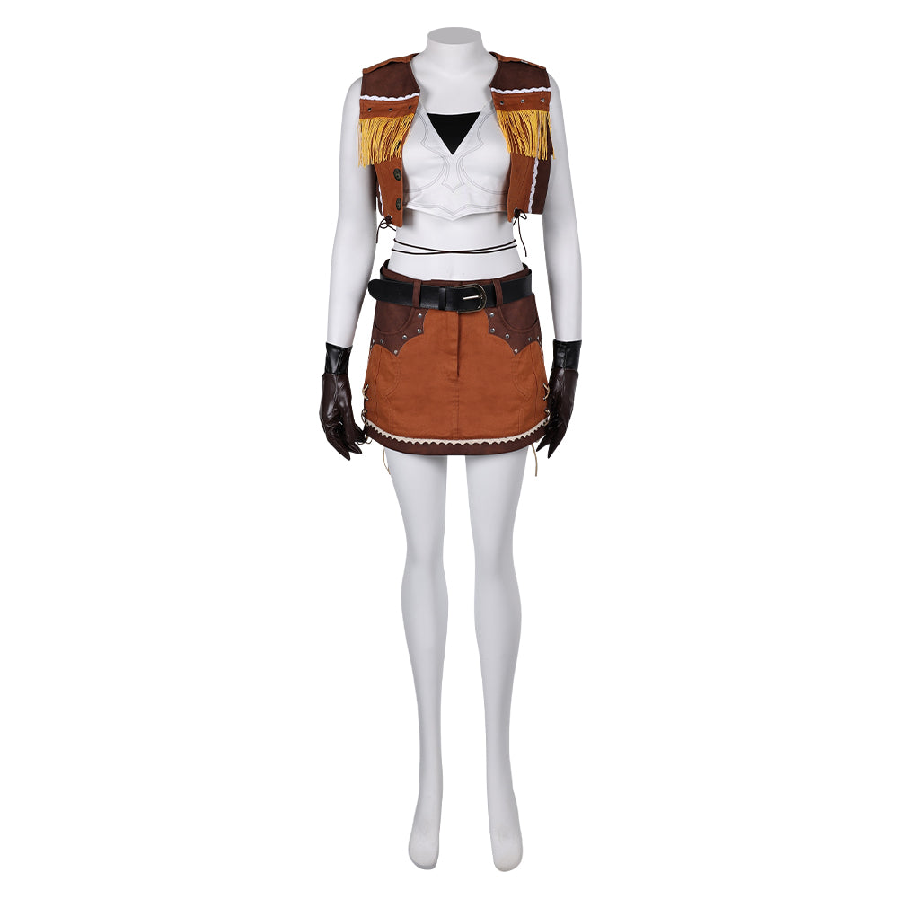Final Fantasy VII: Remake FF7 FF VII Tifa Cow Girl Cosplay Costume