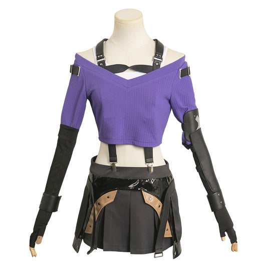 Final Fantasy XVI Tifa Violet Jeu Tenue Cosplay Costume