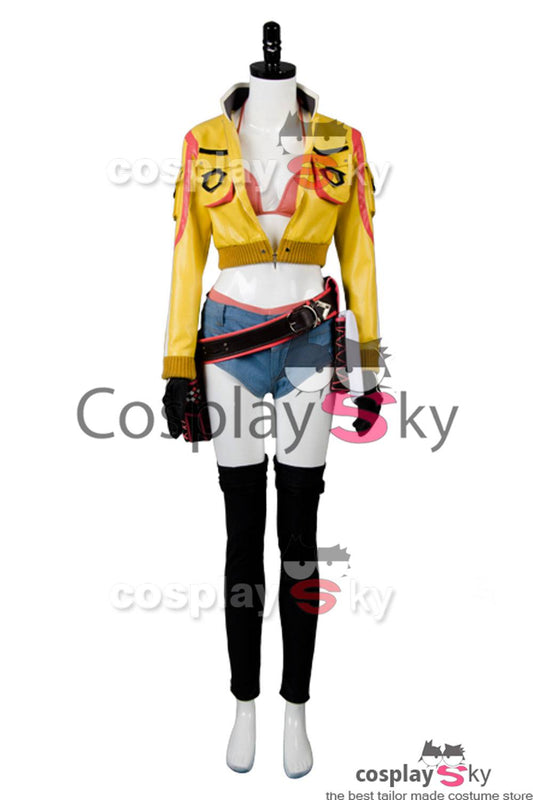 Final Fantasy XV  FF15 Cindy Aurum Gas Station Service Uniforme Cosplay Costume