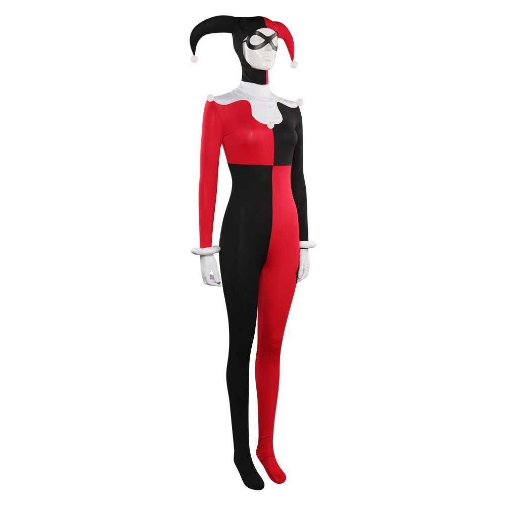 Harley Quinn Noir & Rouge Teune Cosplay Costume