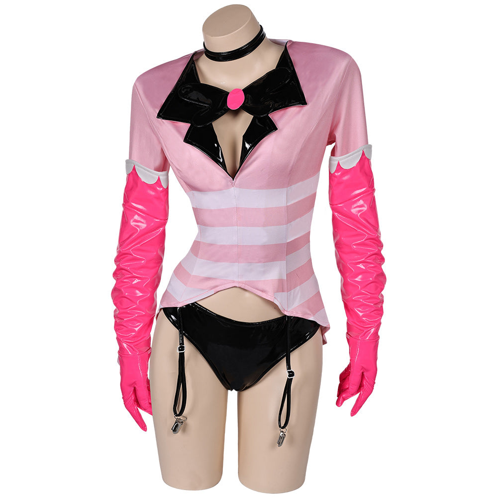 Hazbin Hotel(2024) Angel Dust Lingerie Pour Femme Cosplay Costume